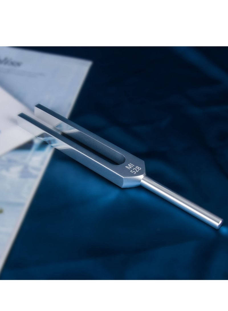 Captaintech Tuning Fork,528HZ Aluminum Alloy Tuning Fork Resonance Box,  Equipped with Silicone Hammer and Wooden Voice Box, Perfect for Healing, Chakra, Sound Therapy, Keep Body, Mind and Spirit in Perfect - Image 5