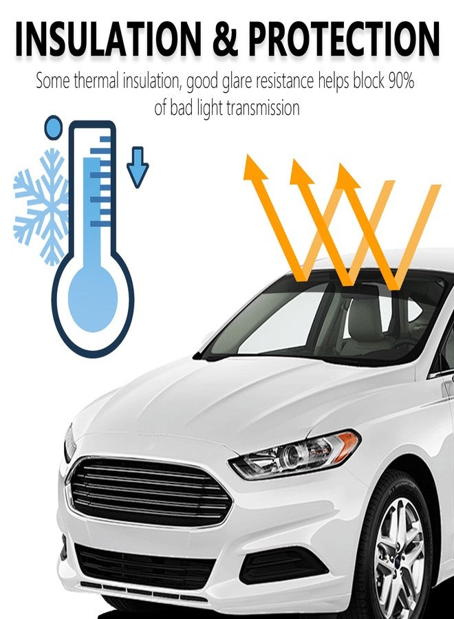 YGDMD 59.06x7.87 Windshield Tint Strip,Practical Car Window Tint Film for Blocking Light & Reducing Glare,5% VLT Car Accessories Auto Window Tints for Front Windshield (59.06x7.87) - Image 4