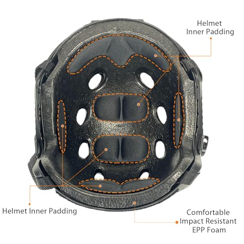 ATAIRSOFT PJ Type Tactical Paintball Airsoft Fast Helmet DE Tan - Image 3