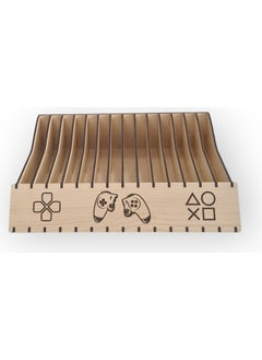 Ps5 Ps4 Game Box Stand Wooden 14 Compartments