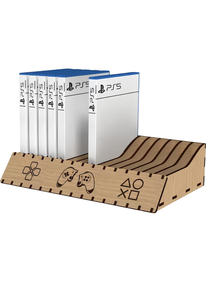 Dalyan Ps5 Ps4 Game Box Stand Wooden 14 Compartments  - Image 4