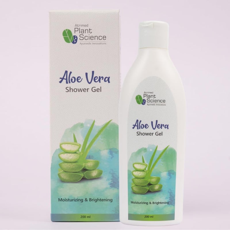 Atrimed Plant Science Aloe Vera Shower Gel | Moisturizing & Brightening | 200ml - Image 1