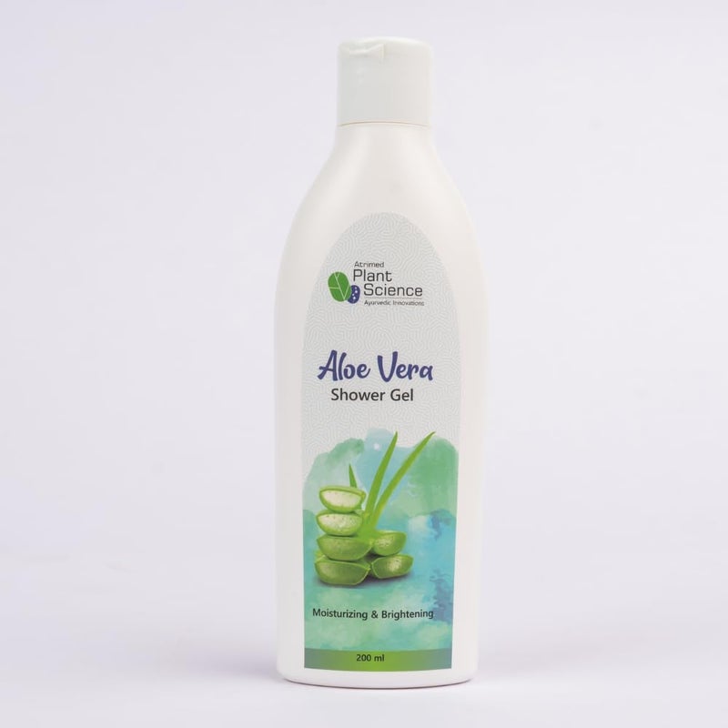 Atrimed Plant Science Aloe Vera Shower Gel | Moisturizing & Brightening | 200ml - Image 4