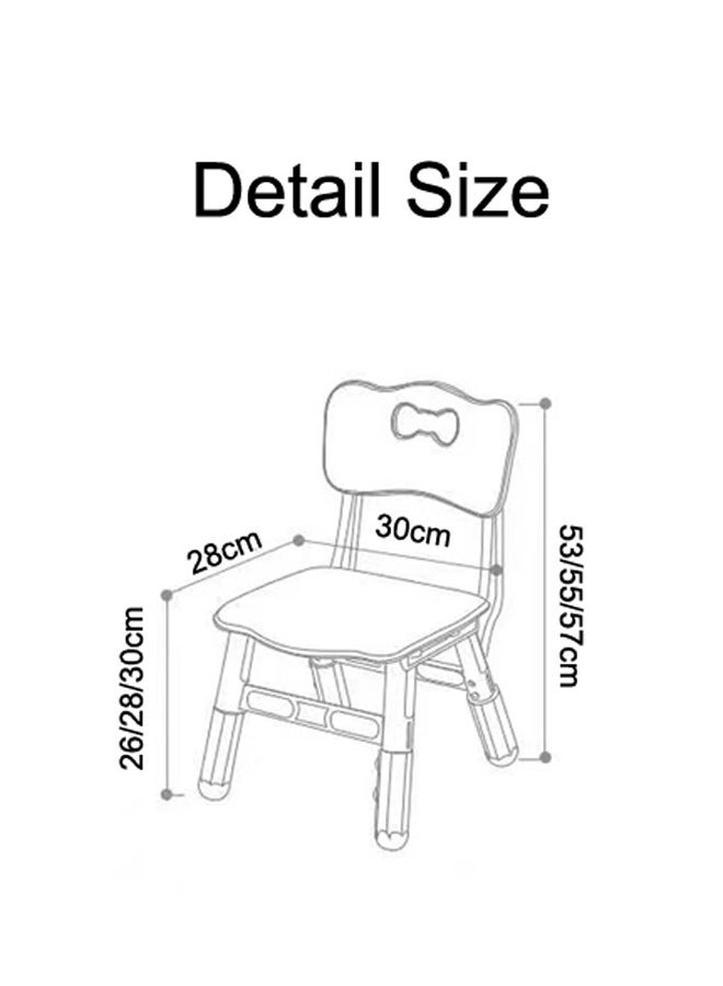 JSAITOYS 1 Piece Kids Study Plastic Back Chair Adjustable Chair Baby Stool Bench Seat Home Use Kindergarten Furniture  - Image 2