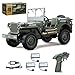 Hylukon Remote Control Car 24Ghz 4WD Off Road RC Jeep Rock Crawler Vehicle with Linked Lights 110 Scales All Terrain Remote Control Trucks RTR Hobby RC Car for Teen Adults - Image 3