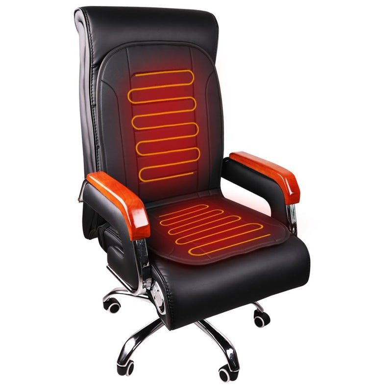 TISHIJIE Heated Seat Cushion for Office Chair with Temperature Control and Timer, Back and Seat Heating - for Office/Home Use - Image 2