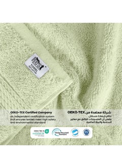 Rest Towel Set 6 Peice Mint Luxury Hotel Bedroom Super Soft Absorbent Durable Washable Quick Dry Cotton Family Bath Towels - 2 Bath Towel 70X140Cm 2 Hand Towel 50X100Cm & 2 Face Towel 30X30Cm  - Image 4