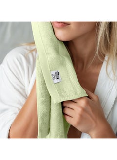 Rest Towel Set 6 Peice Mint Luxury Hotel Bedroom Super Soft Absorbent Durable Washable Quick Dry Cotton Family Bath Towels - 2 Bath Towel 70X140Cm 2 Hand Towel 50X100Cm & 2 Face Towel 30X30Cm  - Image 5