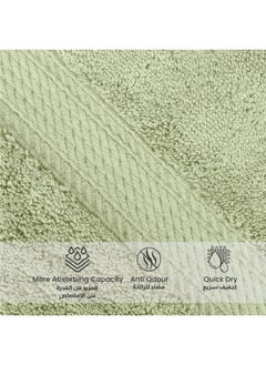 Rest Towel Set 6 Peice Mint Luxury Hotel Bedroom Super Soft Absorbent Durable Washable Quick Dry Cotton Family Bath Towels - 2 Bath Towel 70X140Cm 2 Hand Towel 50X100Cm & 2 Face Towel 30X30Cm  - Image 3