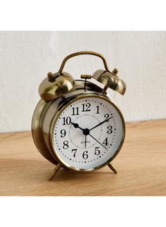 Home Box Mido Metal Twin Bell Alarm Clock 16 x 5.5 x 11.8 cm  - Image 1