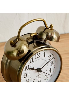 Home Box Mido Metal Twin Bell Alarm Clock 16 x 5.5 x 11.8 cm  - Image 3