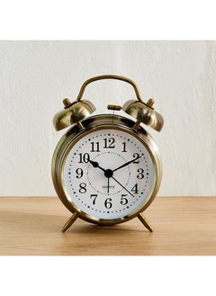 Home Box Mido Metal Twin Bell Alarm Clock 16 x 5.5 x 11.8 cm  - Image 2
