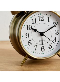 Home Box Mido Metal Twin Bell Alarm Clock 16 x 5.5 x 11.8 cm  - Image 4