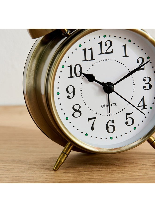 Home Box - Mido Metal Twin Bell Alarm Clock 16 x 5.5 x 11.8 cm - Image 1