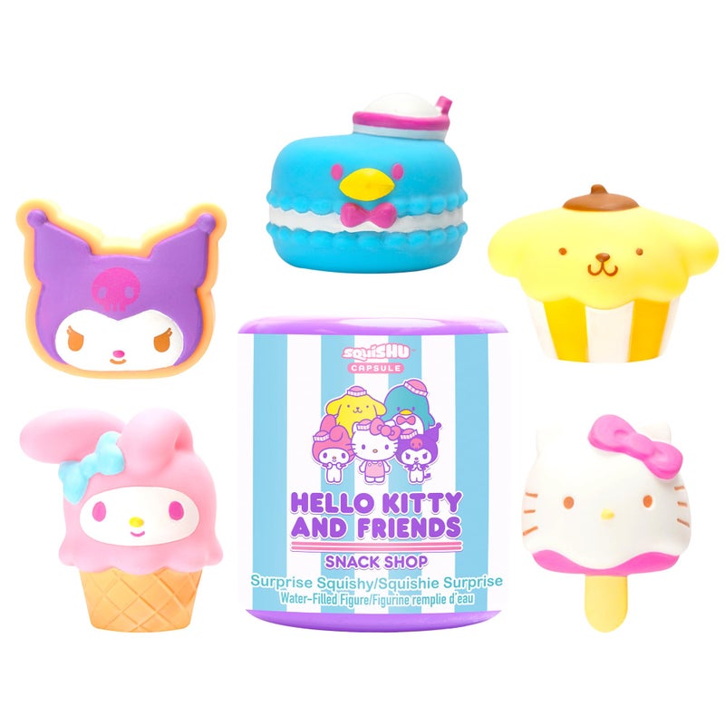 Hamee Sanrio Hello Kitty and Friends Series 5 Snack Shop SquiSHU Capsule Squishy Toy Birthday Bag Party Favor Gift Basket Filler Stress Relief 1 Pc Mystery Blind Capsule - Image 2