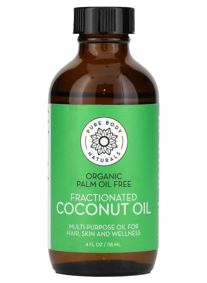 PURE BODY NATURALS Fractionated Coconut Oil 4 fl oz (118 ml) 