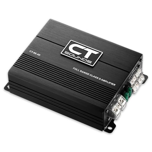 CT Sounds CT-80.4D Full-Range Class D 4 Channel Car Audio Amplifier, 480 Watts RMS - Image 3
