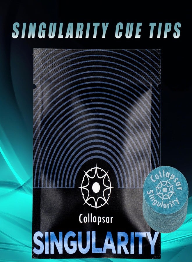 Collapsar 14mm Black Layer Pigskin Pool Cue Tips S - 1 pc, Individual Packaging - Image 4