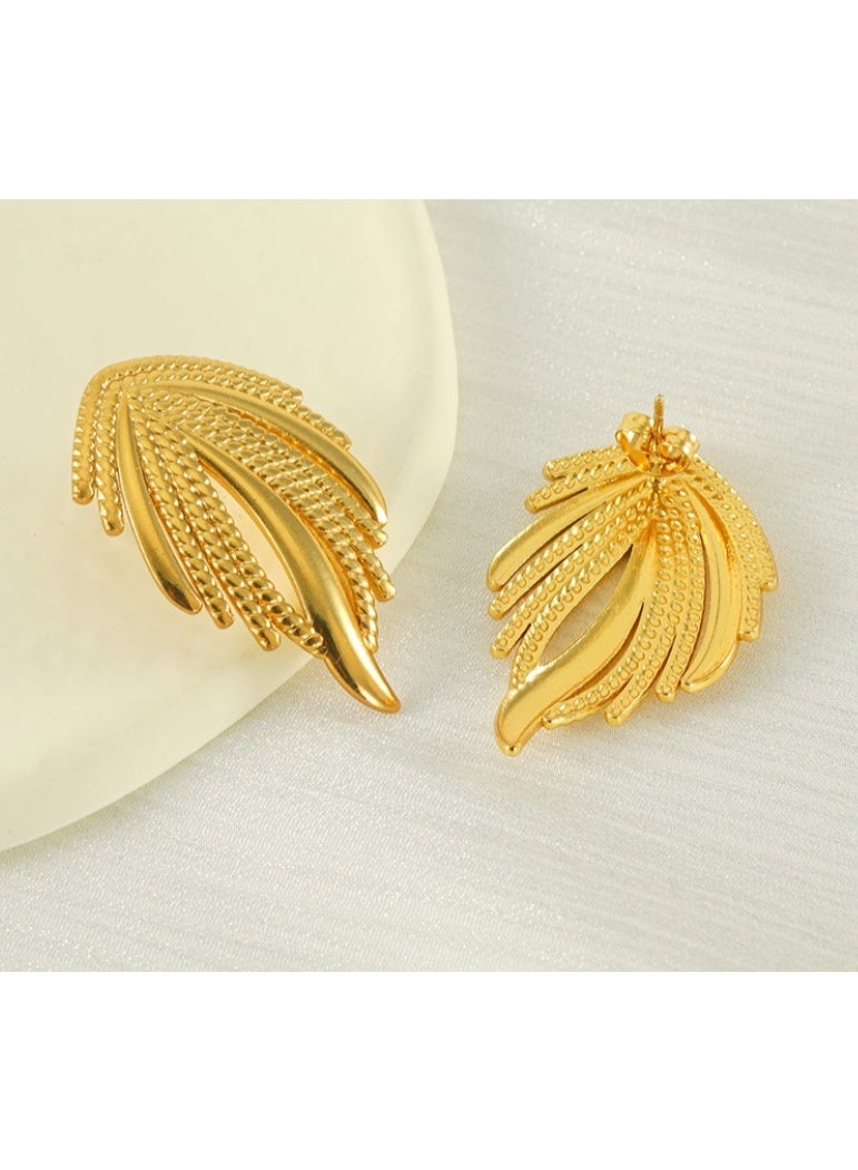 LATEEN 18K Gold Plated Women Earring Stainless Steel Earring For Women And Girls - Image 2