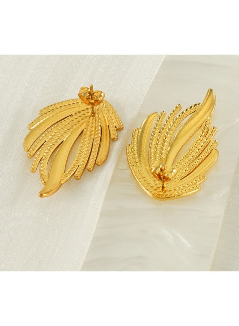 LATEEN 18K Gold Plated Women Earring Stainless Steel Earring For Women And Girls - Image 4