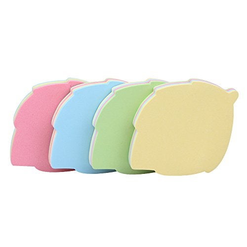 GTHER 4PCS Leaf Shaped Sticky Notes, Colored Sticky Notes Leaves Pink Blue Green Yellow Cute Fun Cool Self-Adhesive Note for Kids School Classroom Office College (Leaf) - Image 1