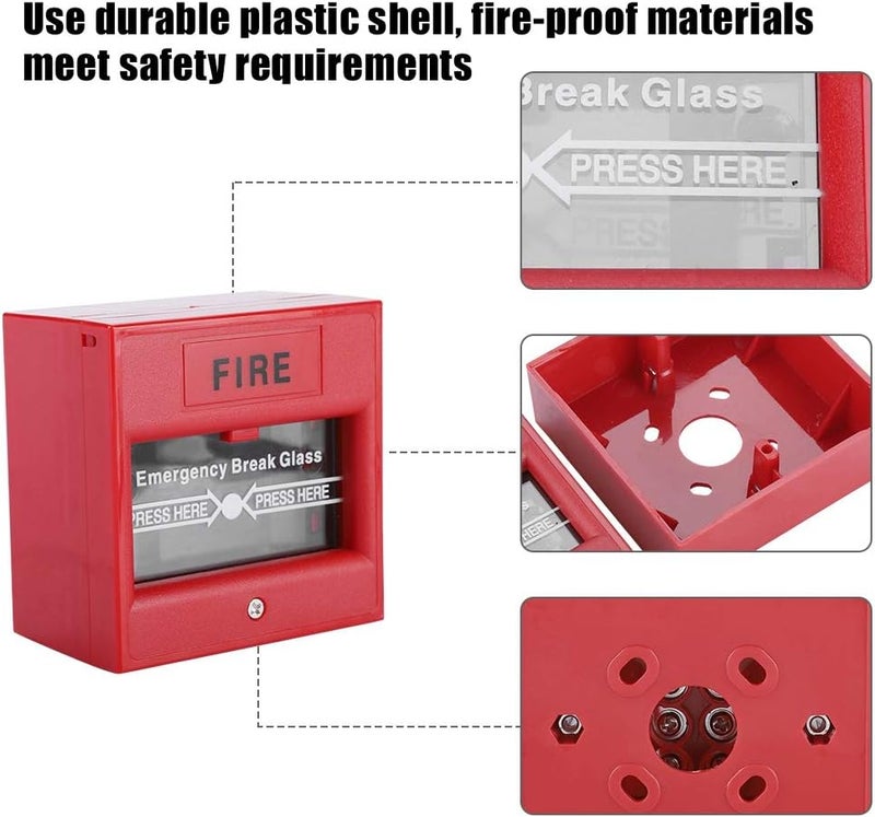 klarako Door Emergency Button, Emergency Exit Fire Alarm Button Release Security Glass Break Alarm Switch Compatible with Virtually Any Window For Home Business Security - Image 5