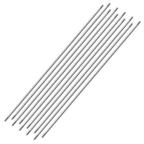 uxcell M3x300mm Pushrod Connector Stainless Steel Rod Linkagefor RC BoatCarAirplaneHelicopter10pcs - Image 1
