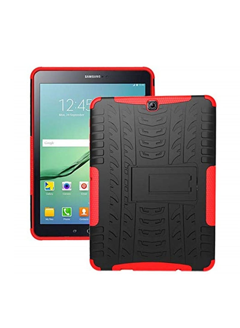 Heavy Duty Armor Tire Style Hybrid TPU PC Hard Cover Case for Samsung GALAXY Tab S2 9.7inch T810 tablet case - Image 2