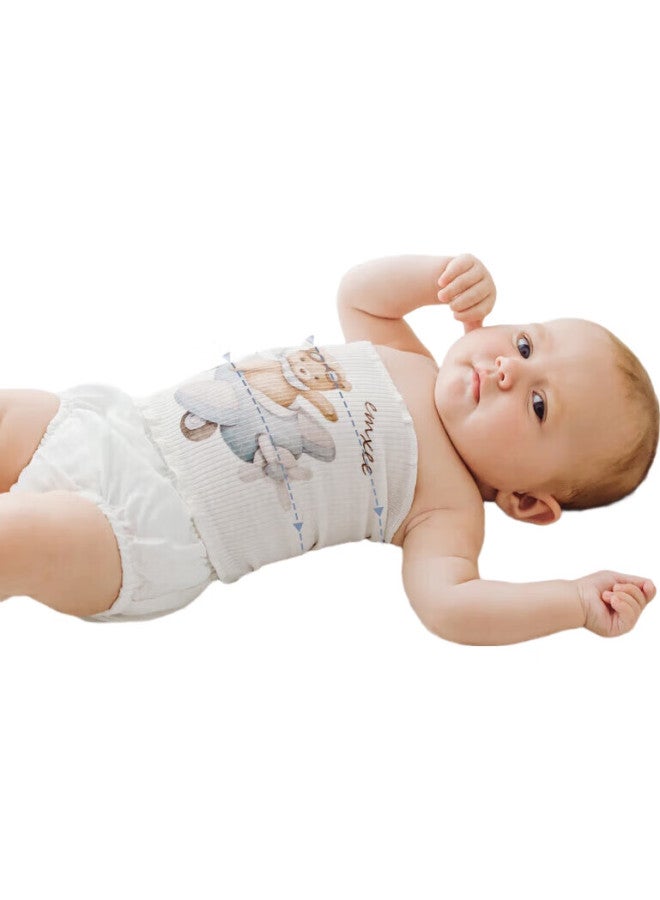 Emxee Baby Belly Band, All-Season Infant Belly Protection, Newborn Umbilical Cord Protector, Belly Cover (Single Layer), 17*17Cm - Image 1