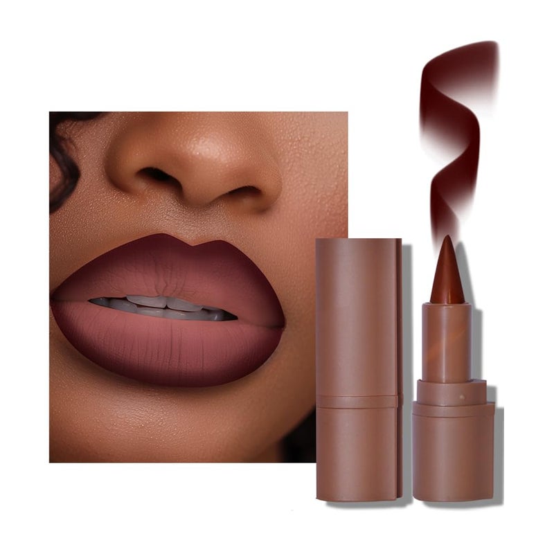 BAISEN DIARY 2-in-1 Gradient Lip Liner and Lipstick Lip Combo Set - Achieve Flawless Contour and Gradual Ombre Effect with Easy-to-Use Crayon Form and Cone Tip (07# Mulberry, 1 Count (Pack of 1)) - Image 1