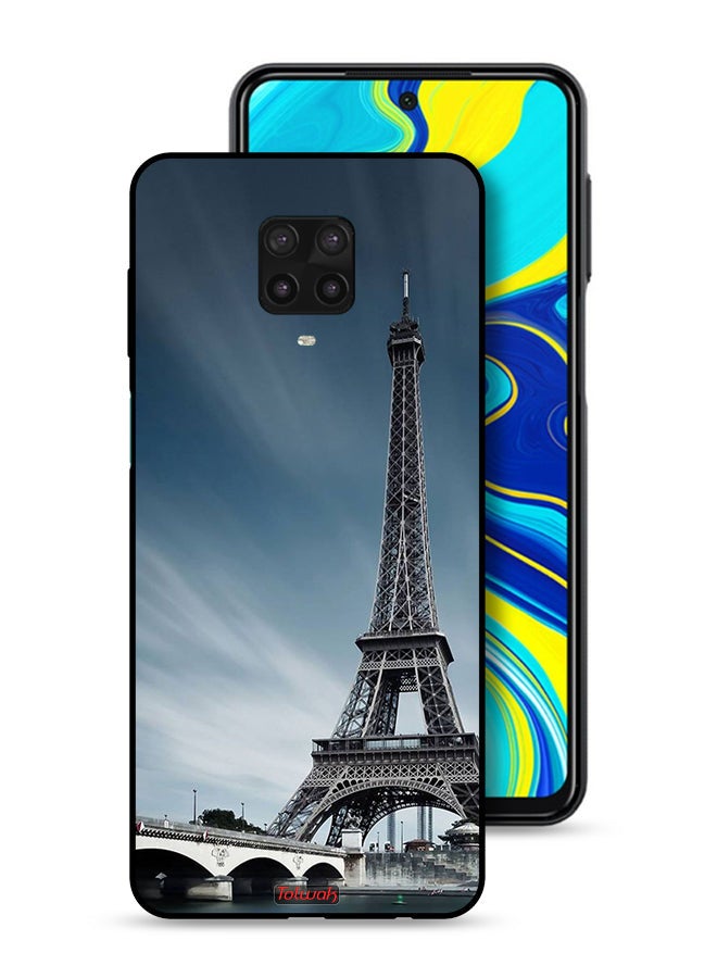 Tolwak Xiaomi Redmi Note 9 Pro Protective Case Cover Eiffel Tower - Image 1