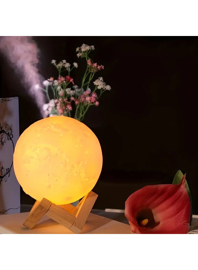3.94 بوصة مصباح قمر LED ضوء طاولة ليلي تحكم باللمس يعمل بالبطارية هدية - Image 5