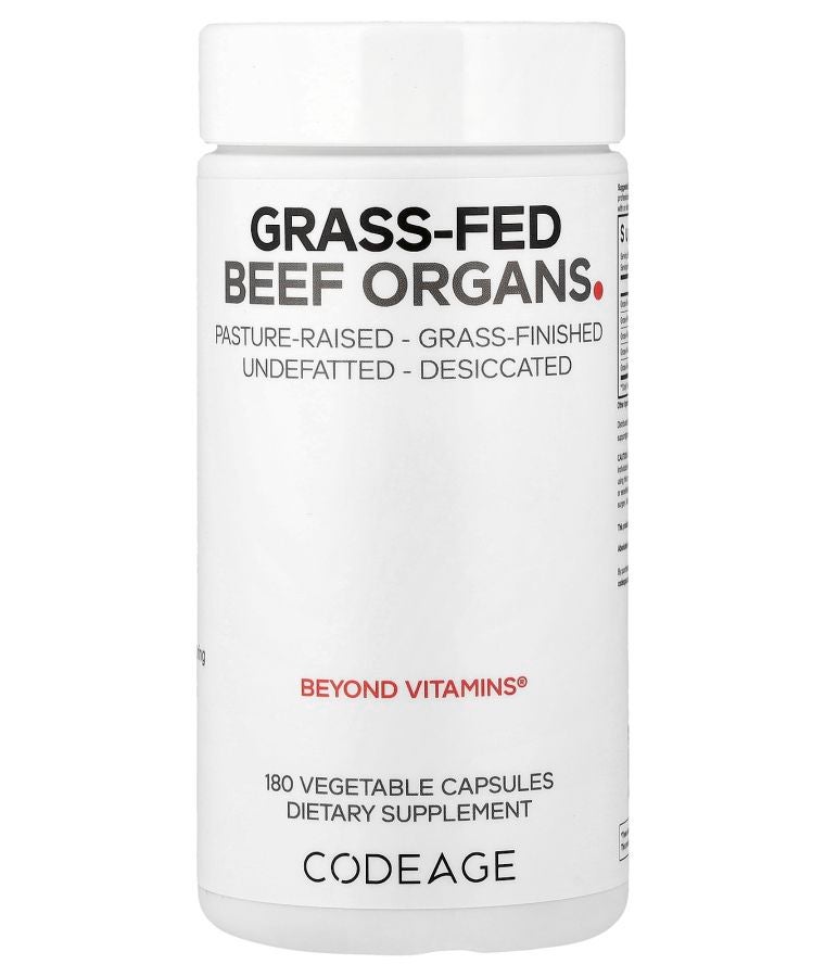 Codeage Grass-Fed Beef Organs 180 Vegetable Capsules