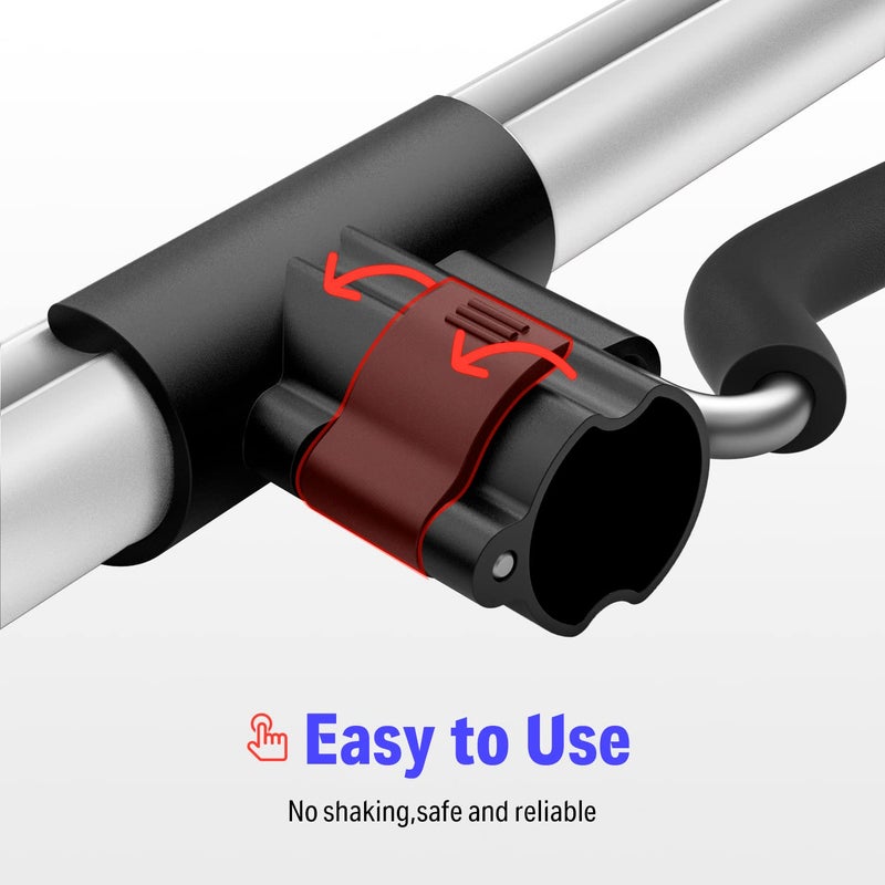 Donner Guitar Stand, Adjustable Folding Acoustic Electric Guitar Stands Floor, Classical Metal Travel Stand for Bass Mandolin Bass Banjo Ukulele (Silver) - DS-1 - Image 5