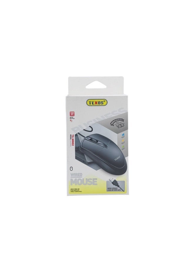 Texos TX-WM02 Wired Optical Mouse - Image 1