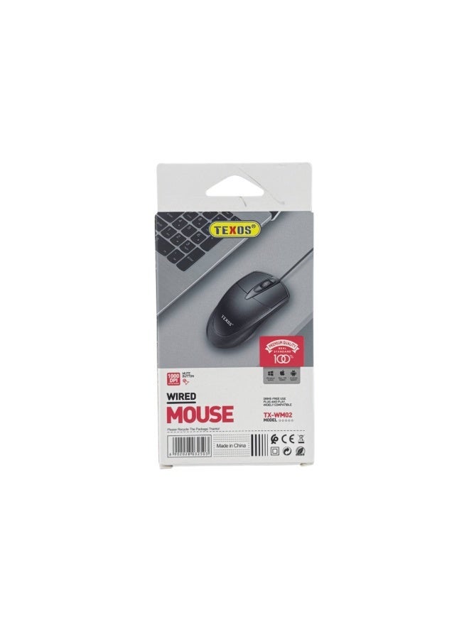 Texos TX-WM02 Wired Optical Mouse - Image 2