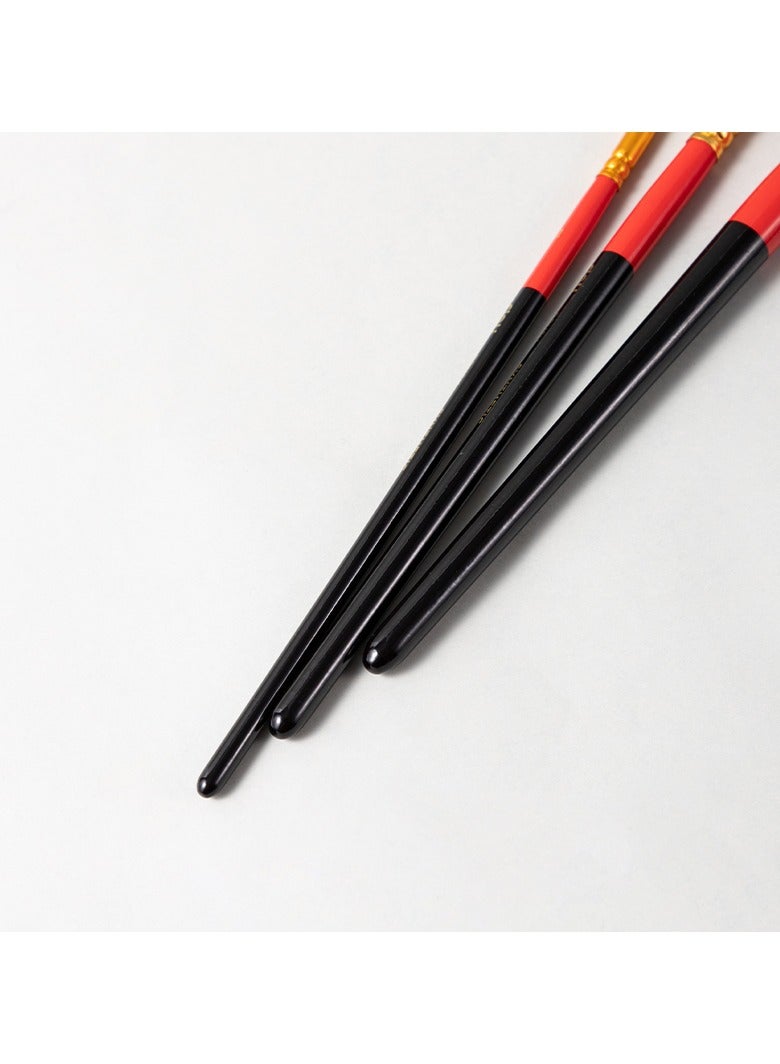 Deli EC405 Round Brush Set Nylon Hair for Watercolor & Art Sketching - Image 5
