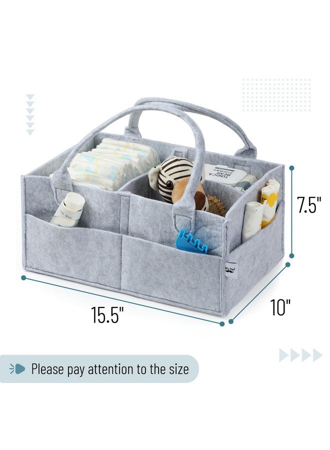 Mr. Pen Mr. Pen- Baby Diaper Caddy Organizer, Grey, Large, Diaper Organizer, Car Diaper Caddy, Baby Caddy Organizer, Portable Diaper Caddy, Diaper Organizer for Changing Table, Baby Organizer for Nursery  - Image 1