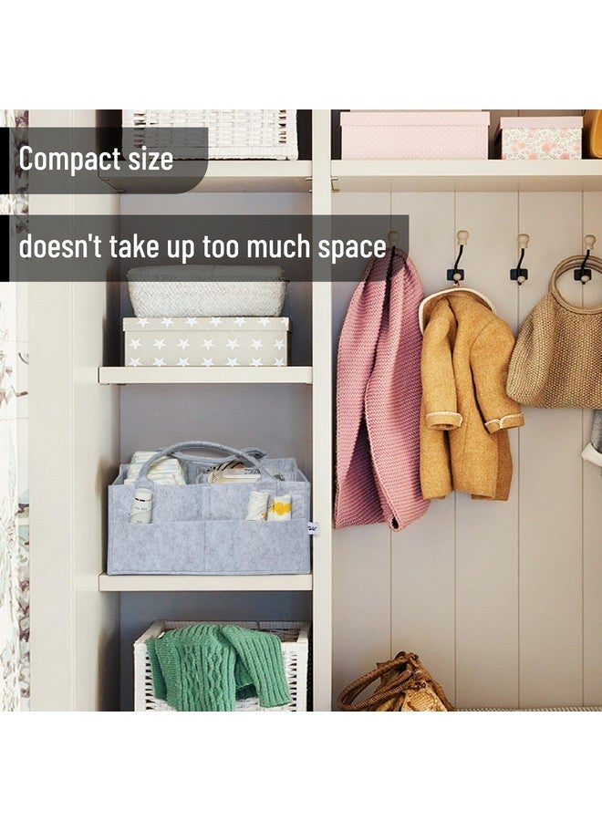 Mr. Pen Mr. Pen- Baby Diaper Caddy Organizer, Grey, Large, Diaper Organizer, Car Diaper Caddy, Baby Caddy Organizer, Portable Diaper Caddy, Diaper Organizer for Changing Table, Baby Organizer for Nursery  - Image 4