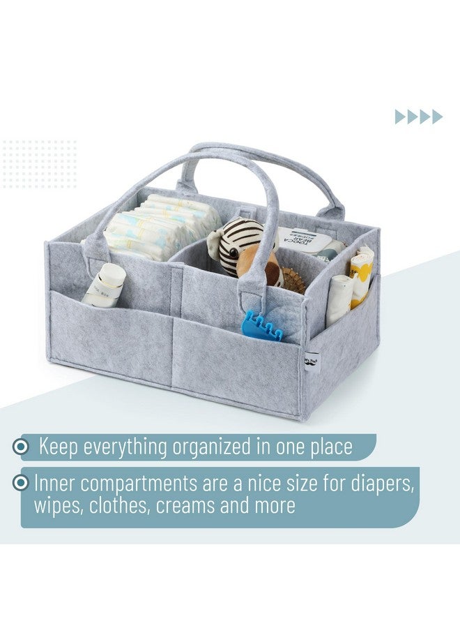 Mr. Pen Mr. Pen- Baby Diaper Caddy Organizer, Grey, Large, Diaper Organizer, Car Diaper Caddy, Baby Caddy Organizer, Portable Diaper Caddy, Diaper Organizer for Changing Table, Baby Organizer for Nursery  - Image 3