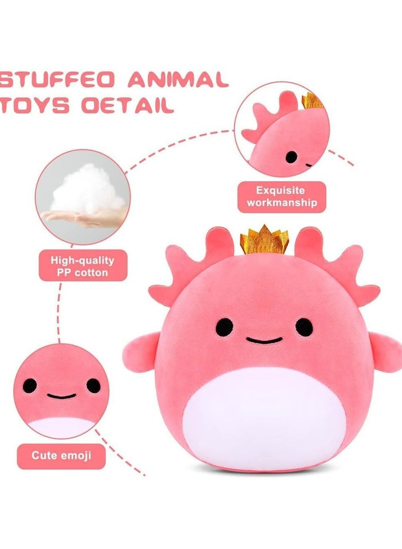 CMGTYYD Plush Toy, 7.87 Inch Pink Axolotl Stuffed Animals Cute Axolotl Plush Pillow, Stuffed Animal, Axolotl Gift for Girls Boys, Soft Stuffed Animal Plush Toy for Girls and Boys Age 3-12 - Image 2