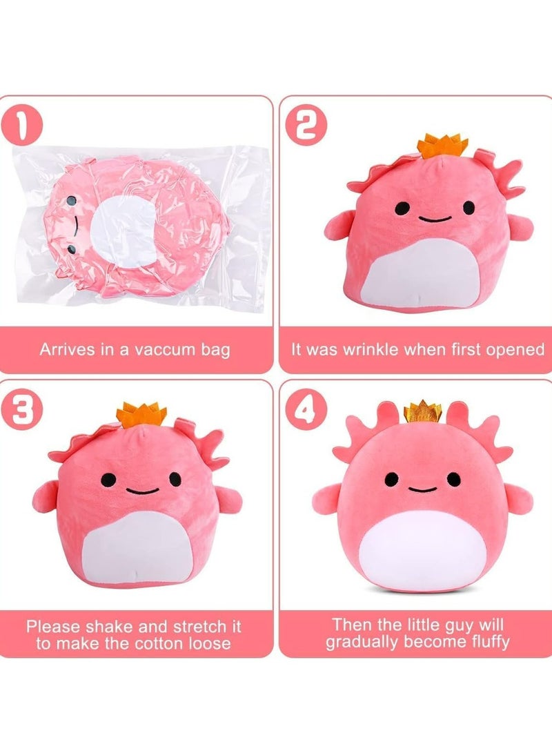 CMGTYYD Plush Toy, 7.87 Inch Pink Axolotl Stuffed Animals Cute Axolotl Plush Pillow, Stuffed Animal, Axolotl Gift for Girls Boys, Soft Stuffed Animal Plush Toy for Girls and Boys Age 3-12 - Image 4