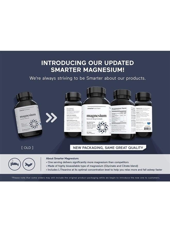 SMARTERNUTRITION Smarter Magnesium Multi-Active Magnesium 4 Forms of Magnesium, Glycinate, Citrate, Malate, and Bisglycinate with No Laxative Effect (30 Servings) - Image 2