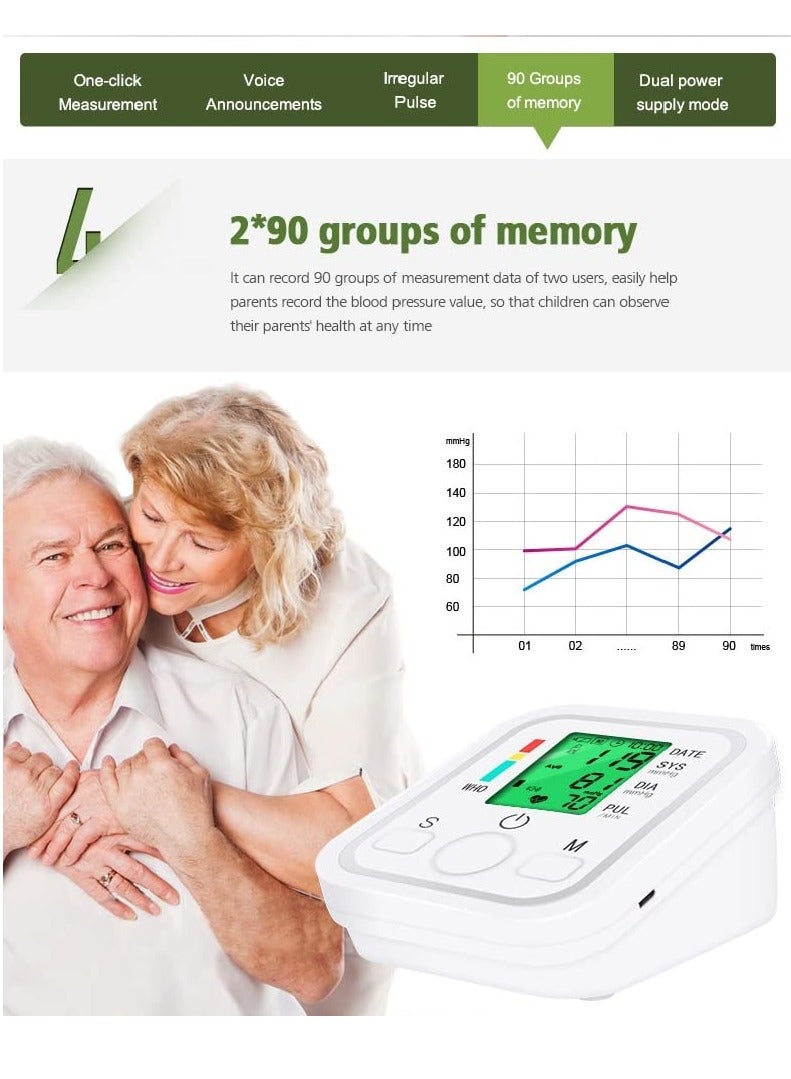 Blood Pressure Monitor Basic Upper Arm Starp with LCD Digital Display Blood Pressure Monitor - Image 5