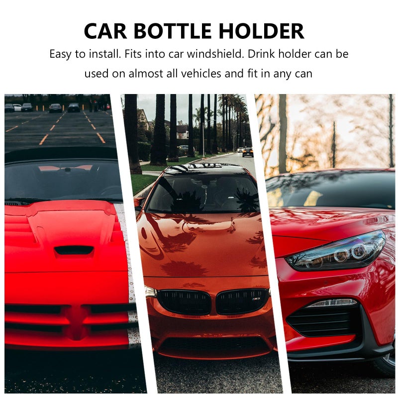 Universal Car Cup Holder Water Bottle Stand Suction Mount Black for Travel Automotive Interior - Image 5