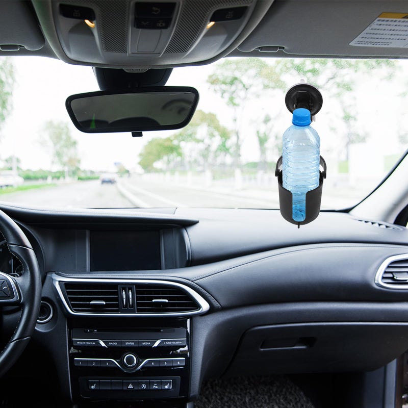 Universal Car Cup Holder Water Bottle Stand Suction Mount Black for Travel Automotive Interior - Image 4