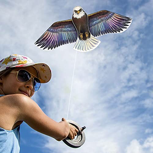HONBO Eagle Kites for Adults and Kids,Easy to Fly for Beach Trip, Outdoor Activities-Wingspan 73”-200ft Line with Swivel-Bonus Durable Polyester Bag - Image 3