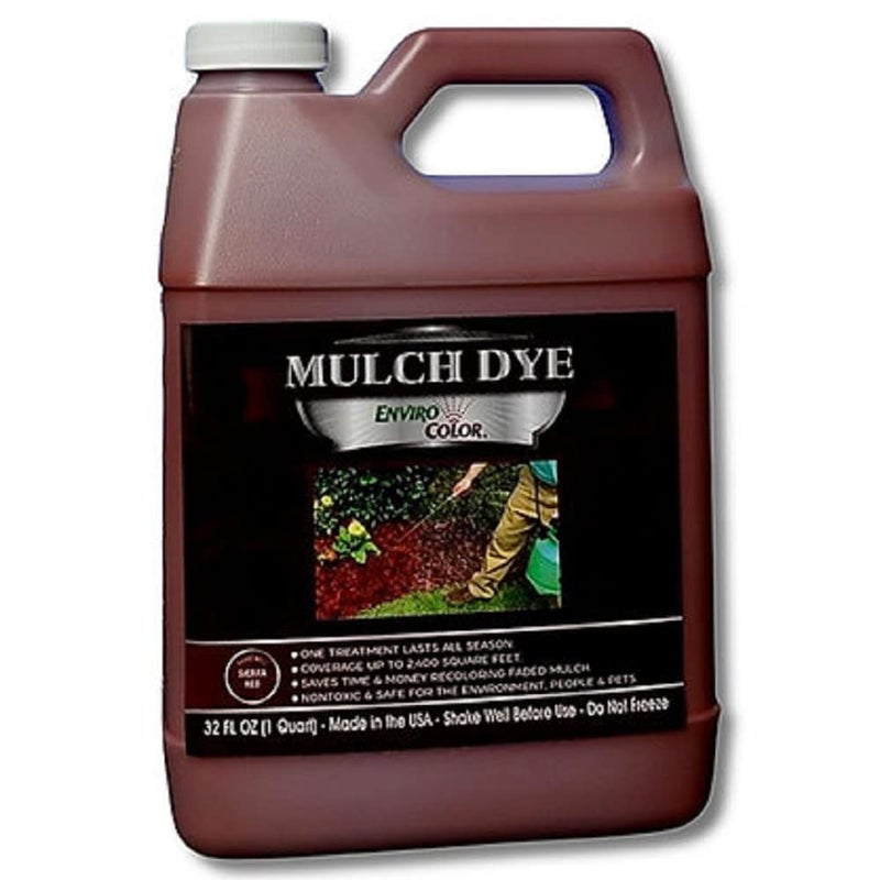 EnviroColor Red Mulch Dye | 32 oz Treats 2400 FtÂ², Mulch Dye Red, Red Mulch for Landscaping, Red Mulch for Garden Beds, Wood Mulch Dye, Permanent Mulch Paint - Image 1