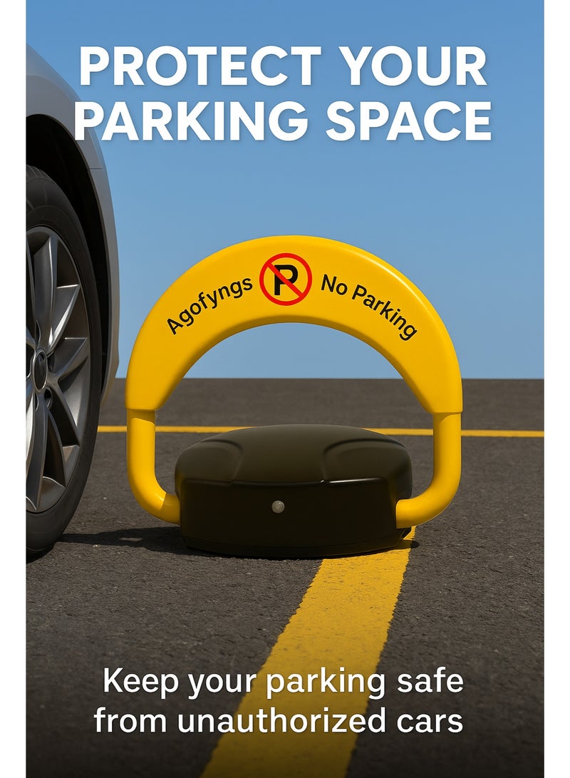 العقاب الشرقي قفل ذكي للمواقف بتحكم عن بُعد مع إنذار تصادم، 6 كجم، حاجز للمواقف، قفل أسطواني، تصميم قفل مزدوج لمنع الآخرين من احتلال مساحة الوقوف - Image 2