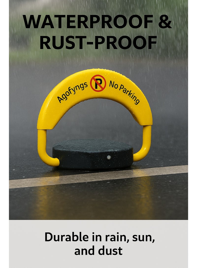 العقاب الشرقي قفل ذكي للمواقف بتحكم عن بُعد مع إنذار تصادم، 6 كجم، حاجز للمواقف، قفل أسطواني، تصميم قفل مزدوج لمنع الآخرين من احتلال مساحة الوقوف - Image 5